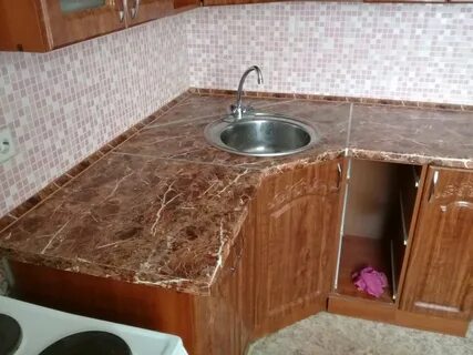 Замена кухонной столешницы