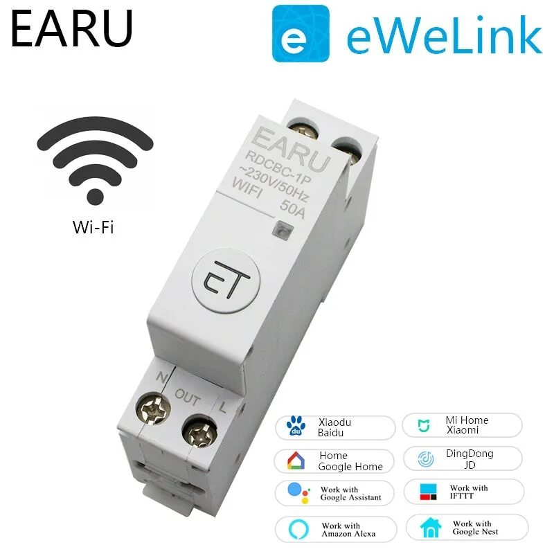 Wifi автоматическое. WIFI автоматический выключатель EWELINK. EWELINK выключатель WIFI. Умный автоматический выключатель EWELINK. WIFI реле на Дин рейку.