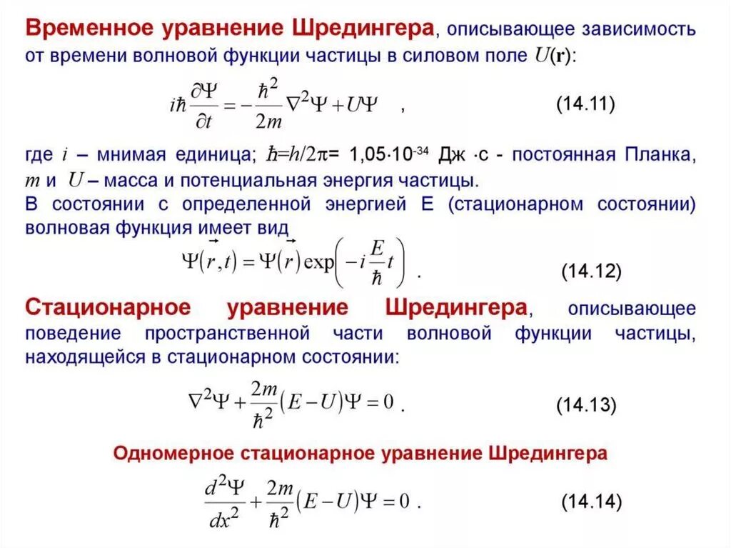 Стационарный физика. Временное и стационарное уравнения Шредингера. Стационарные состояния и стационарное уравнение Шредингера. Уравнение Шредингера стационарное уравнение. Волновая функция уравнение Шредингера.