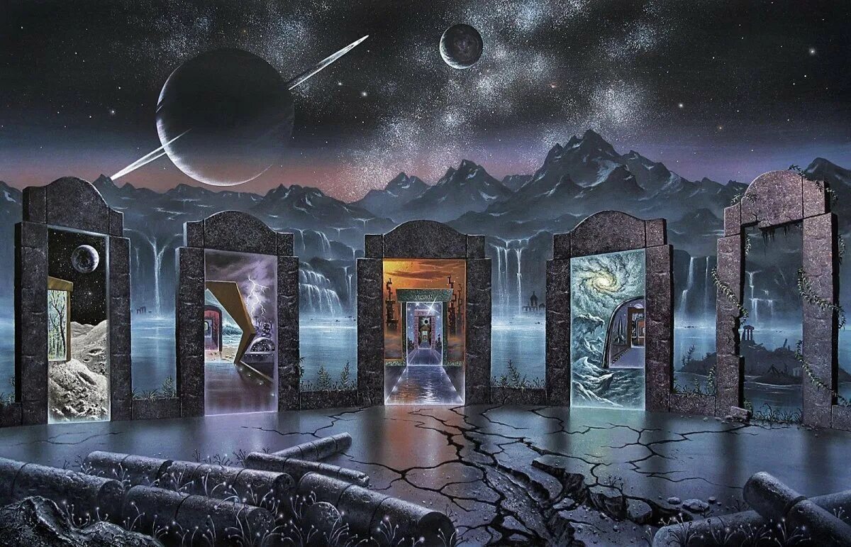 Магические врата. Линн Дениз. Двери в иные миры. Фантастические декорации. Портал в другой мир.