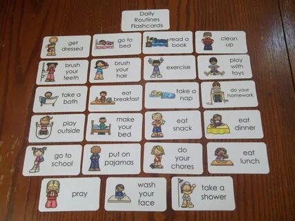 Daily routine cards