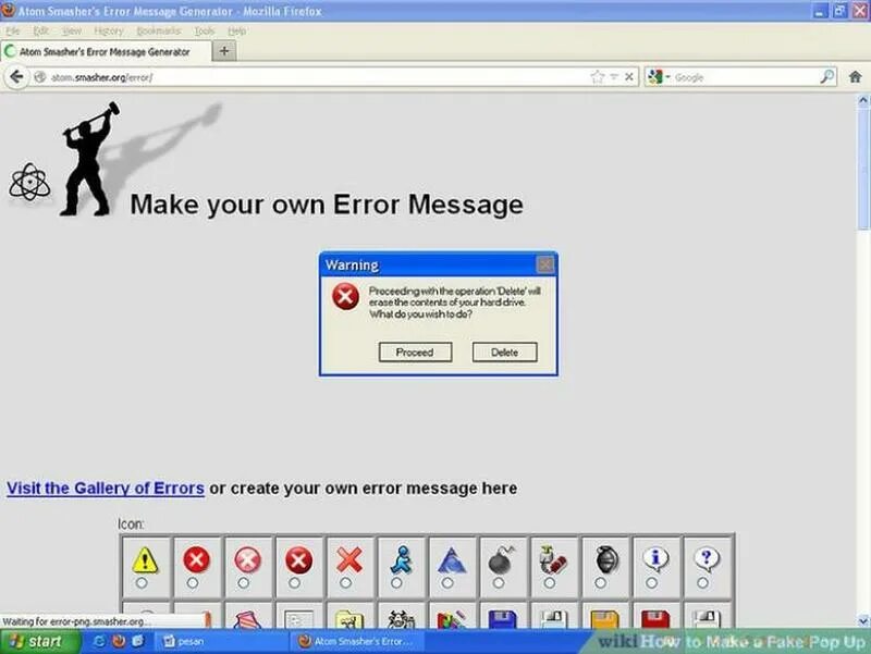 Error generation. Error message. error generator. error message creator. генератор ошибок windows.