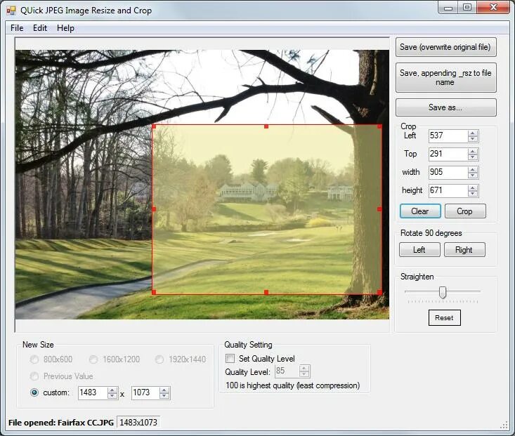 Crop resize. Crop resize