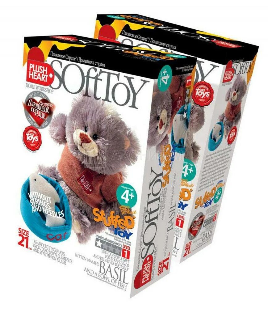 Материалы для создания игрушки. Softtoy плюшевое сердце. softtoy набор для шитья. набор по созданию мягкой игрушки. набор сшей игрушку сам.