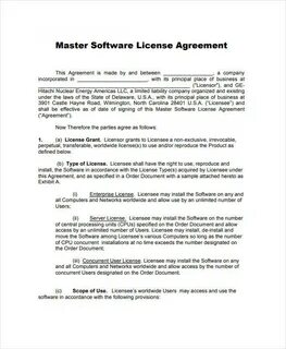 License agreement