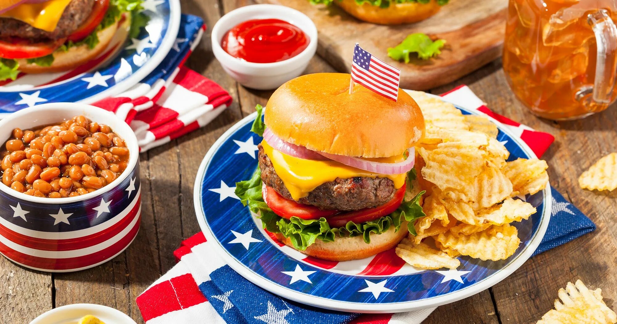 американская национальная кухня. американская национальная кухня. национальная американская еда.