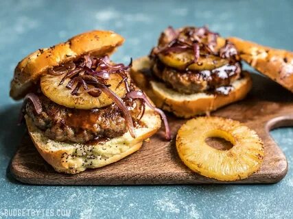 Pineapple Pork Hawaiian Burgers Hawaiian burger, Pineapple pork, Pork burgers