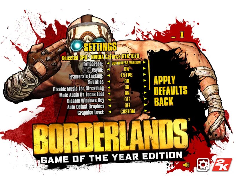 Borderlands 1 goty. Borderlands GOTY. Borderlands GOTY enhanced. Бордерлендс Готи enhanced лаунчер.