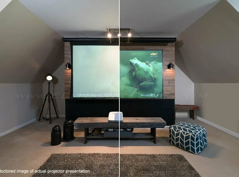 экран для проектора в интерьере. экран для проектора 200 дюймов. рамка для экрана проектора. экран для проектора 130 дюймов 16 9. проектор в спальне.