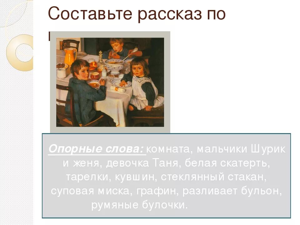 Началось это под вечер после обеда сочинение. Картина за обедом Серебряковой. Серебрякова за обедом сочинение. Рассказ к картине за обедом. Серебрякова за обедом рассказ.