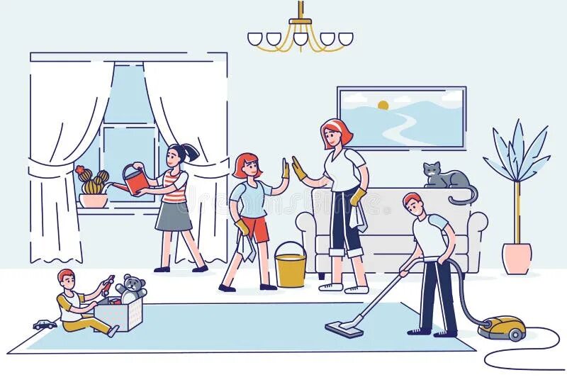 Helping with housework