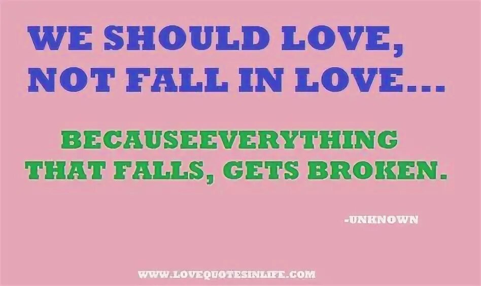 Promise not to fall. Promise not to fall