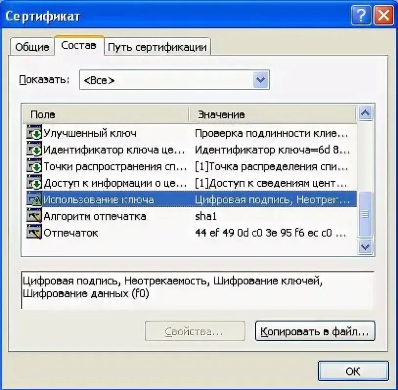 Центр сертификатов ключа. Идентификатор для ключей. свойства сертификата открытого ключа. идентификатор ключа эцп.