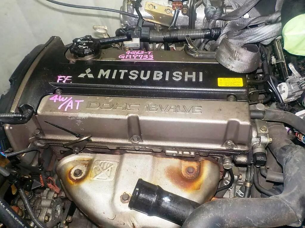 Контрактные мицубиси. Mitsubishi 2.0 4g63. Mitsubishi 4g63t. Мицубиси мотор 4g63t. 4g63 DOHC 16v.