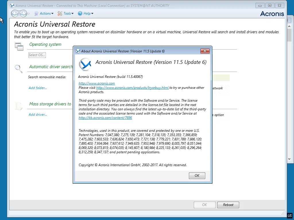 Restore request. Акронис универсал ресторе. acronic universal restore. acronis universal restore media builder. acronis universal restore exe.