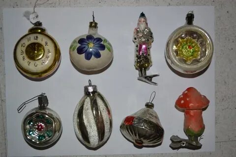 Советские стеклянные игрушки