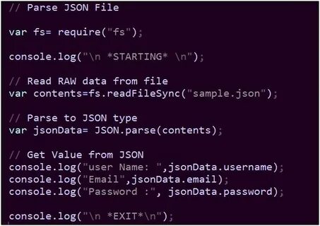 Чтение и запись json