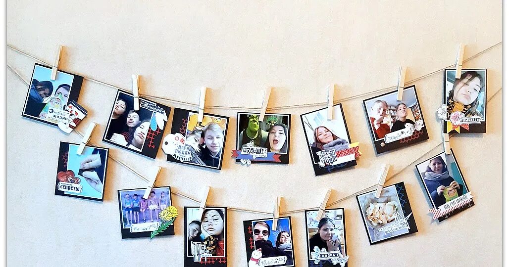 DIY Picture Hanging with Clothes Pins