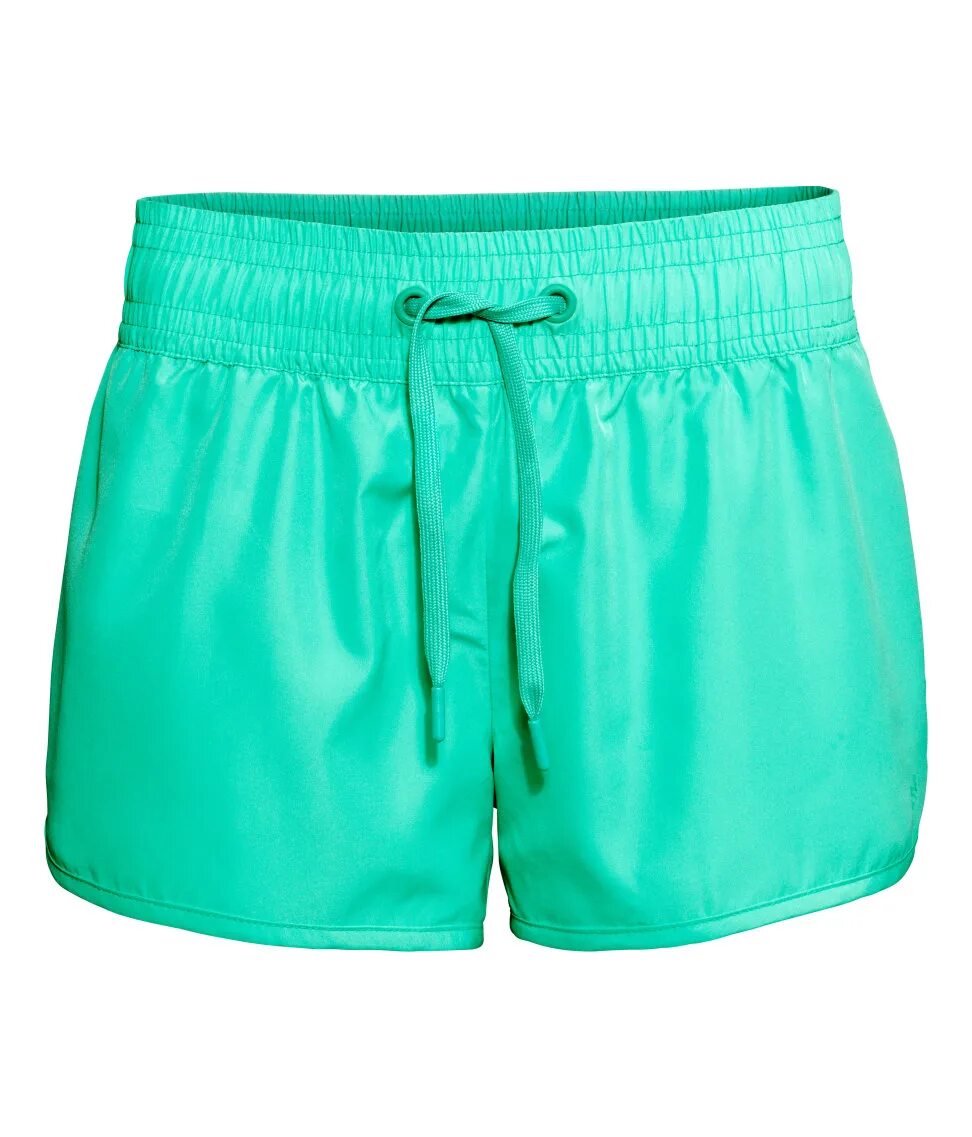 Спортивные шорты h&m. Шорты h&m женские Waist shorts. Зеленые спортивные шорты женские. Салатовые шорты женские.