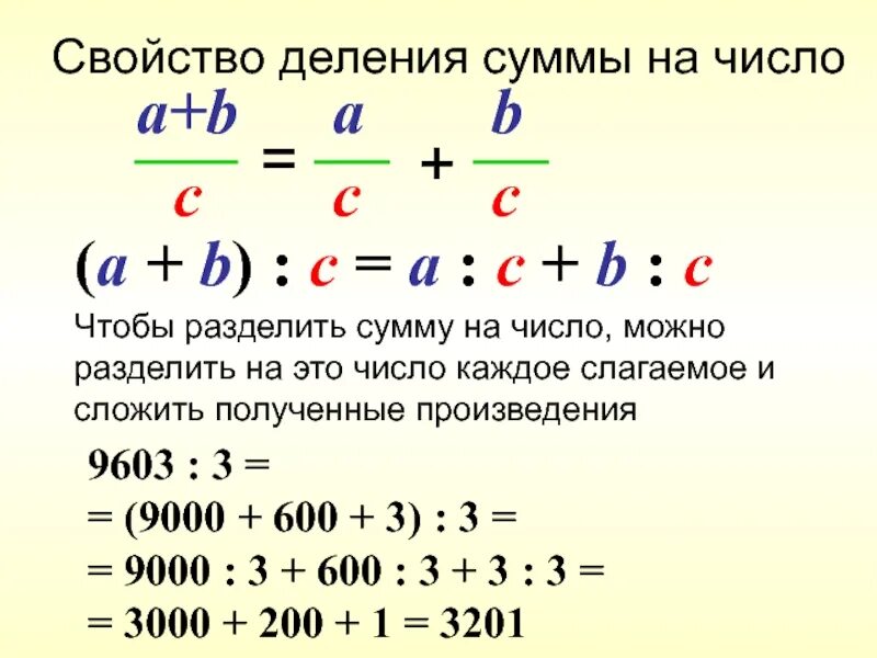 Свойство деления суммы на число. Правило деления числа на произведение. Свойство деления суммы на число 5 класс. Правило деления суммы на число.