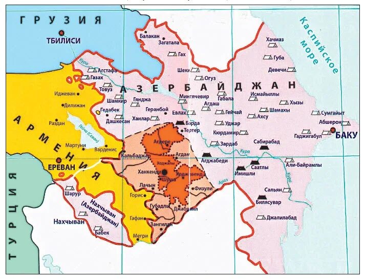 Нахичеванская автономная Республика Азербайджан. Карта Нахичевани Азербайджан и Карабаха. Карта Нахичеванской Республики. Нахичеванская автономная Республика на карте Азербайджана. Эксклавы азербайджана