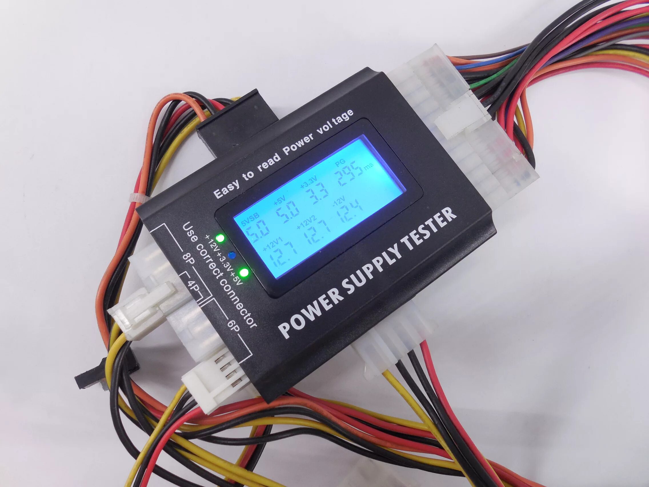 Тестер БП Power Supply Tester. Тестер блоков питания АТХ 20/24pin. Тесер для для блока питания 24пин.  Тестер блока питания (БП). Проверка источника питания