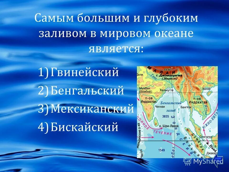 Самый большой залив на карте. Самые глубокие заливы и проливы. Самый глубокий залив мирового океана. Самые большие заливы в мире. Заливы Тихого океана список.