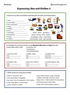 Expressing preferences and recommending 8 grade