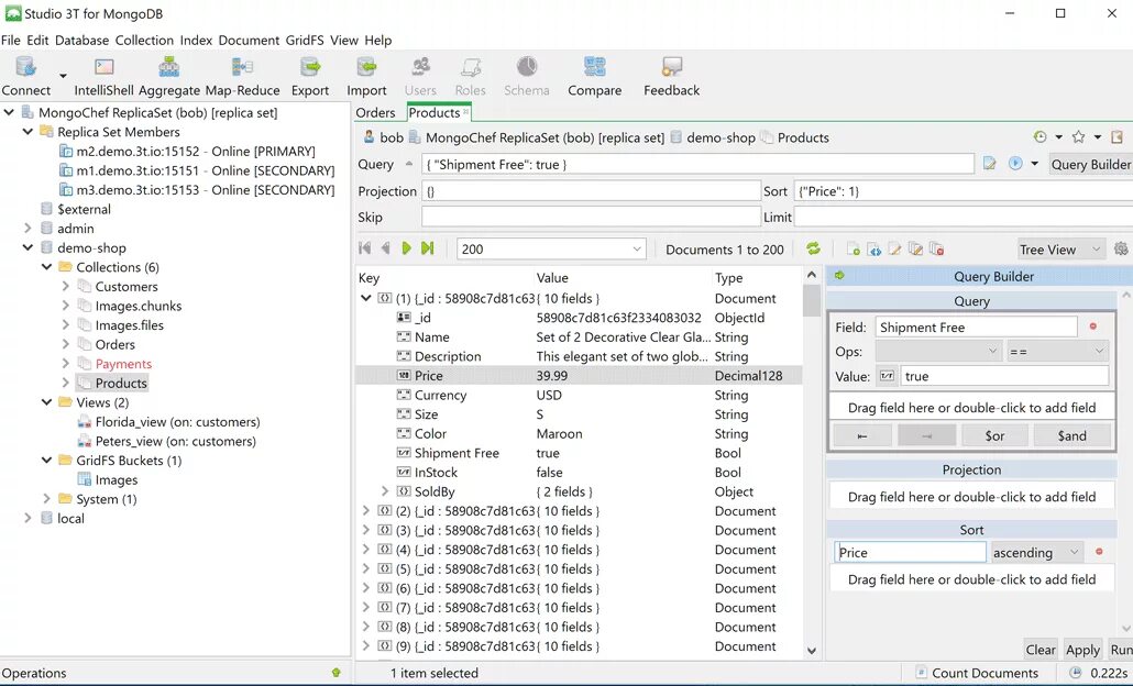 MONGODB Интерфейс. MONGODB программа. Studio 3t for MONGODB. MONGODB запросы. Query field