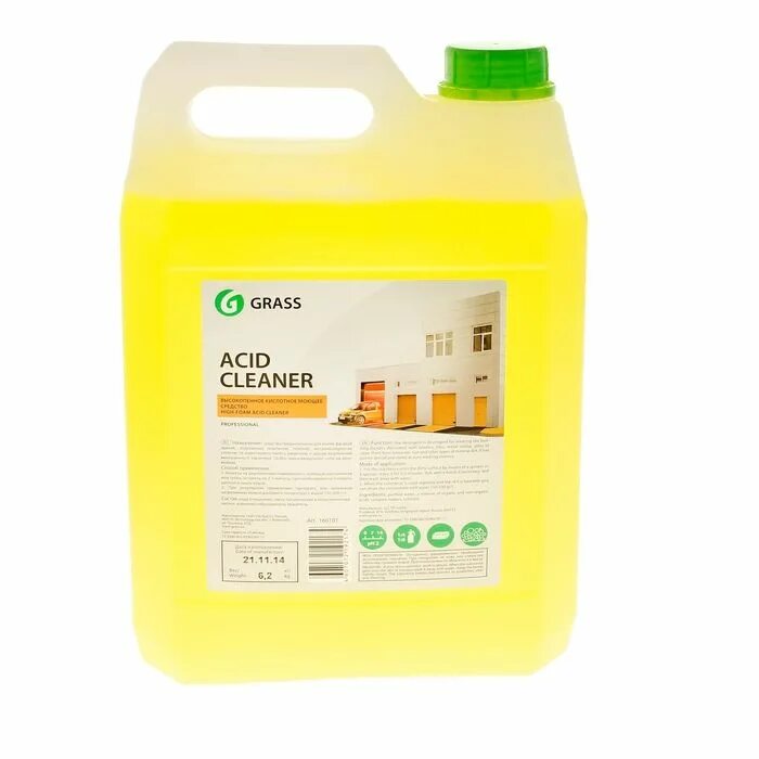 Моющее средство с кислотой. Кислотное моющее средство для фасадов acid Cleaner 5,9кг 160101. Кислотное средство для очистки фасадов "acid Cleaner" (канистра 5,9 кг). Высокопенное кислотное моющее средство acid Cleaner. Средство д/мытья acid Cleaner 160101 grass 5,9 кг.