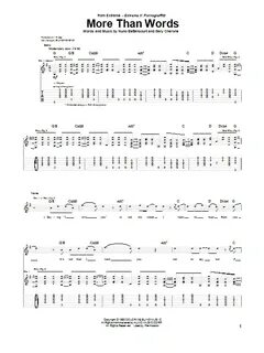 More than words аккорды