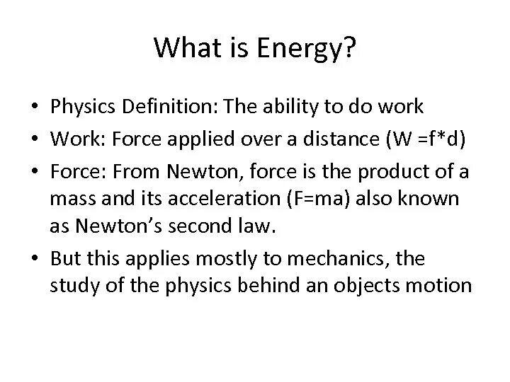 Physics definition. Energy physics. energy in physics.