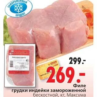 Филе индейки в магазине