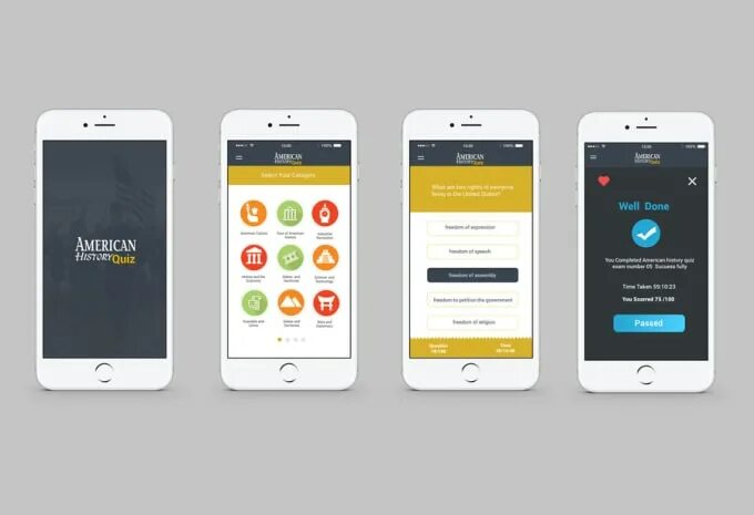 Make a quiz. Quiz приложение. mockup ios app design. quiz app design. quiz app templates.