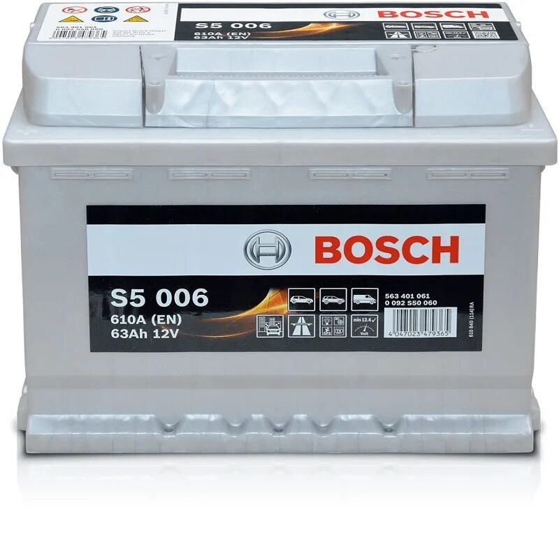 Аккумулятор автомобильный 600a. Аккумулятор Bosch s5 Silver Plus. Bosch Silver Plus s5 006 63 а/ч п.п. Bosch s5 004 АКБ. Bosch s5 006 63l 610a.