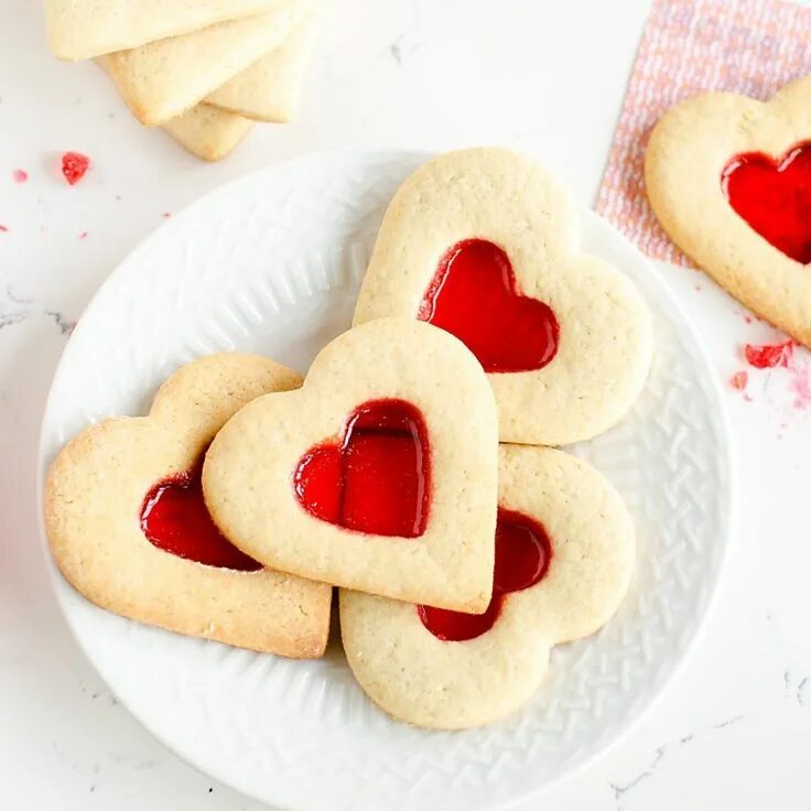 Heart order. Печенье валентинка с ванильной начинкой.