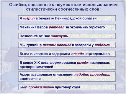 Слово неуместный