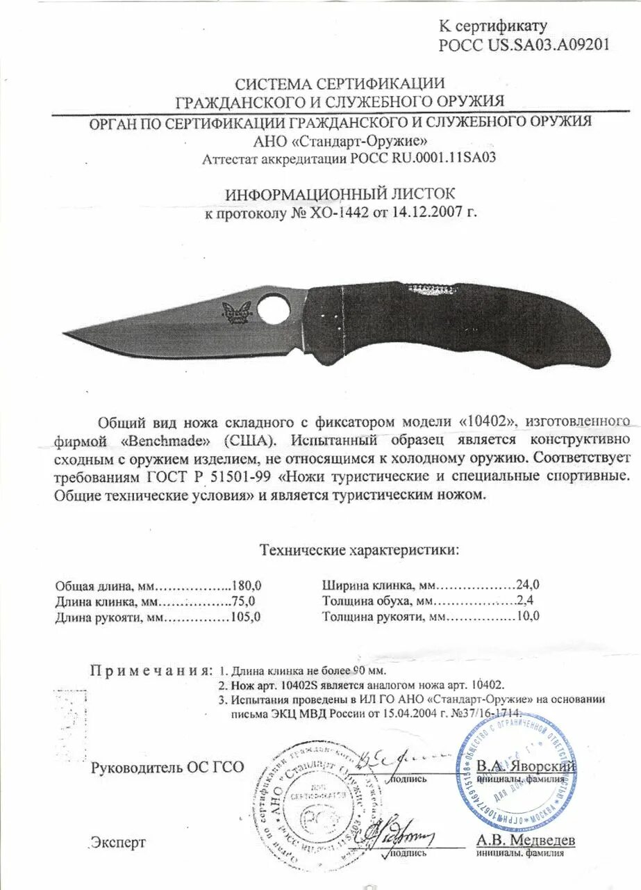 Сертификат ножа бенчмейд Гриптилиан 551. Сертификат на нож Benchmade Contego. Ножи Benchmade 391 сертификаты. Сертификат на нож Спайдерко Эндура 4.
