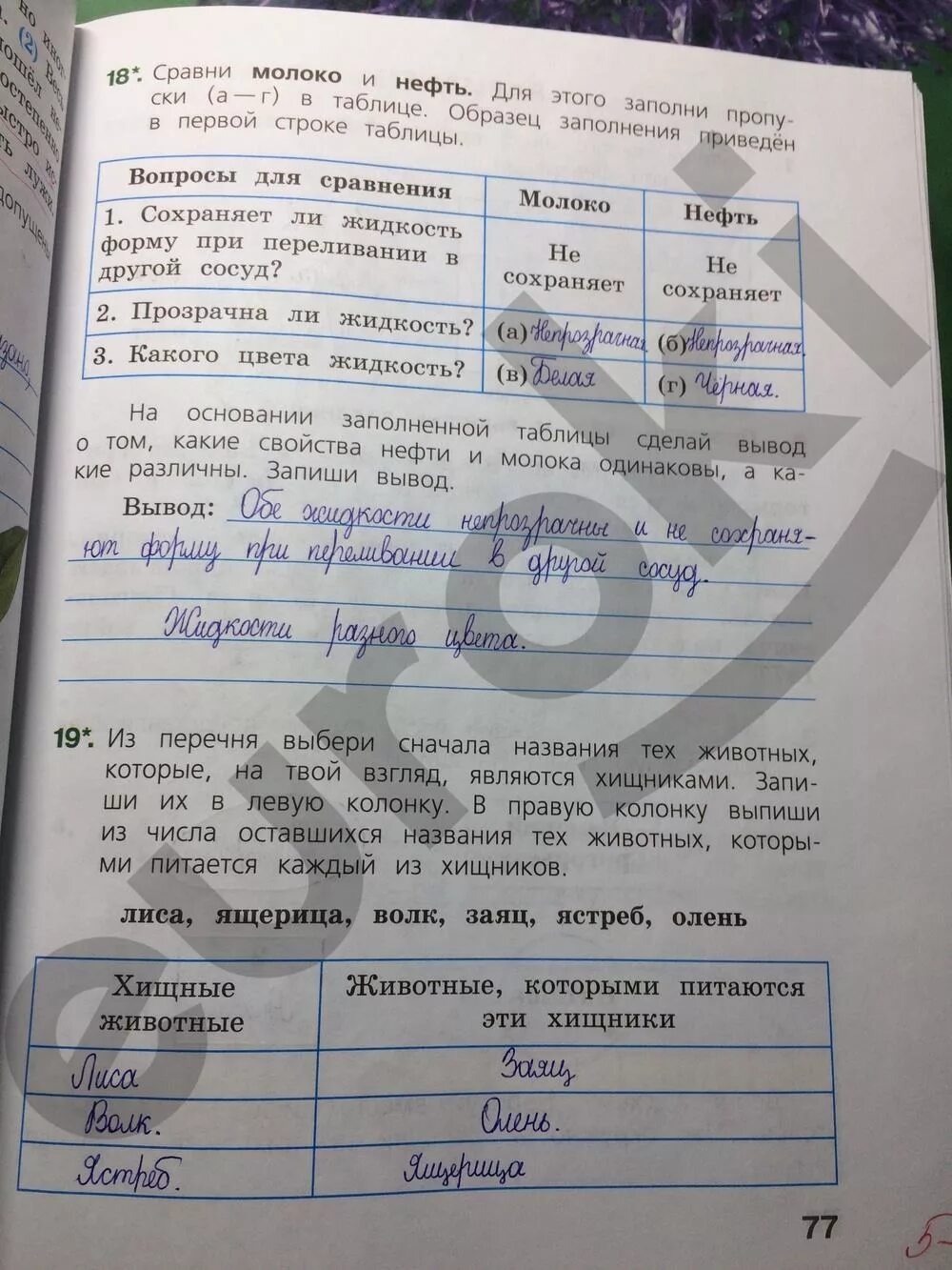 Урок 8. Плотоядные и всеядные животные. Хищные растения (28). Страницы 16-17. Но