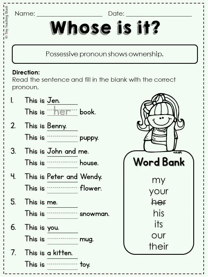 His her worksheet. Possessive pronouns Worksheets в английском. Английский задания Elementary possessive. Притяжательные местоимения в английском языке Worksheets for Kids. Личные и притяжательные местоимения в английском языке Worksheets.