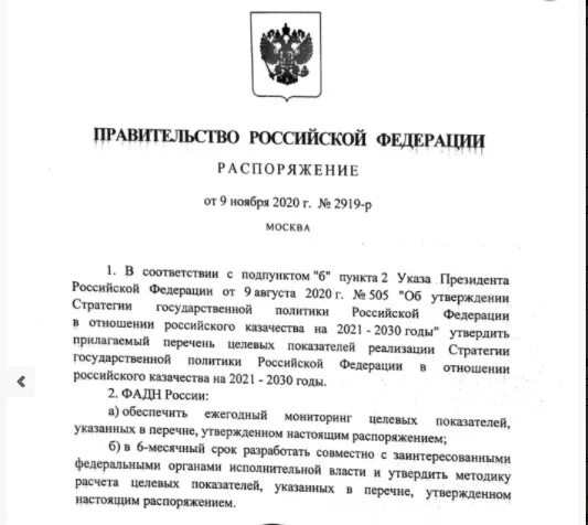 Приказ правительства РФ. Решение правительства. Стратегия развития казачества до 2030 года. План мирового правительства на 2021 по 2030 годы. Есть ли постановление правительства