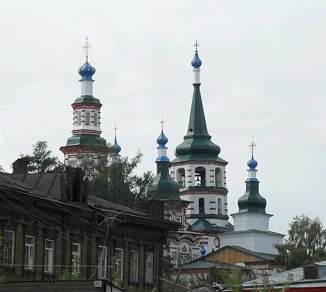 Крестовоздвиженская церковь иркутск фото Крестовоздвиженская церковь в Иркутске, Россия. Фото 1 фотография, размер: 128