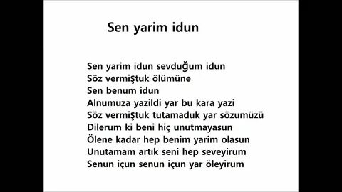 Sen yarim