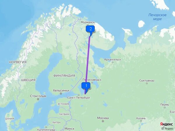 Сколько от кандалакши до мурманска
