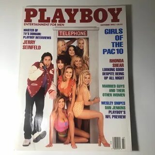 Playboy Jerry Seinfeld & Girls Of The PAC 10 - October 1993 Vintage.