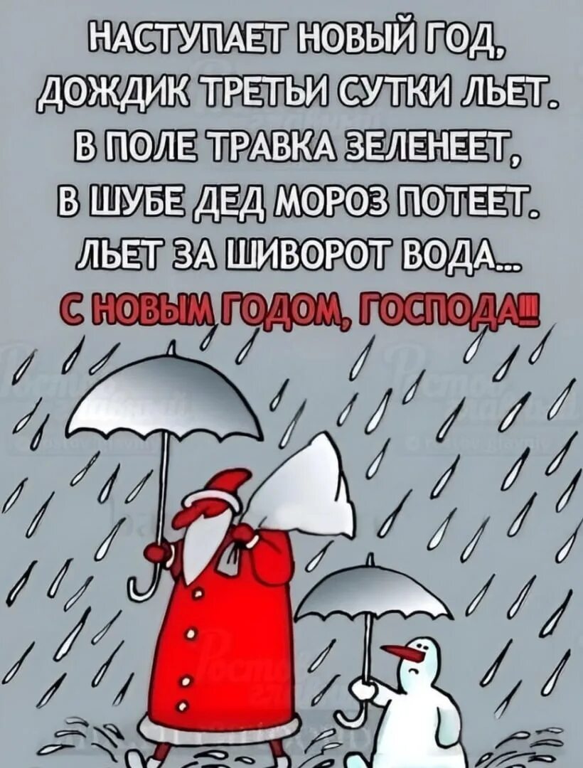Осадки деда мороза. Дед мороз с зонтом. Дед мороз в резиновых сапогах. Дождь на новый год. Дед мороз прикол.