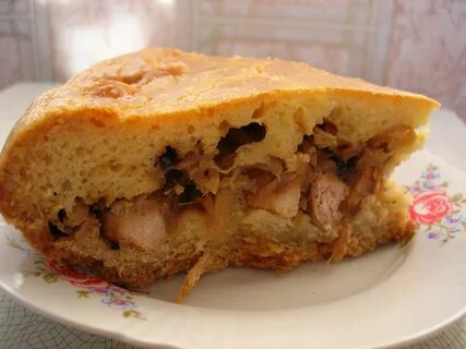 Пирог с мясом в масле