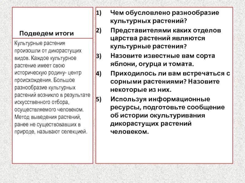 Минусы культурного многообразия. Чем обусловлено разнообразие культурных растений. Чем обусловлено многообразие культур. Процесс окультуривания человека называется. Какие причины обусловили разнообразие особенности.