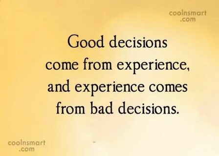 Come to a decision