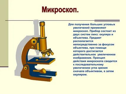 Микроскоп это прибор увеличивающий изображение в несколько